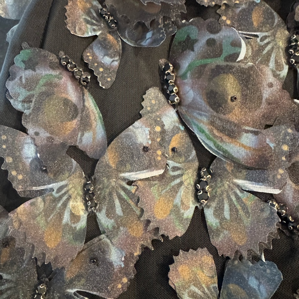 Cynthia Rowley Ombré Butterflies Organza Miniskirt Small NWT - Picture 7 of 11
